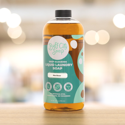 Aloe + Clover Liquid Laundry Soap by Buff City Soap Supply, LLC
