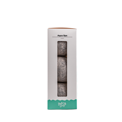 Aqua Spa Wool Dryer Balls (Set of 3) by Buff City Soap Supply, LLC