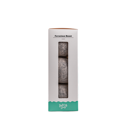 Ferocious Beast Wool Dryer Balls (Set of 3) by Buff City Soap Supply, LLC