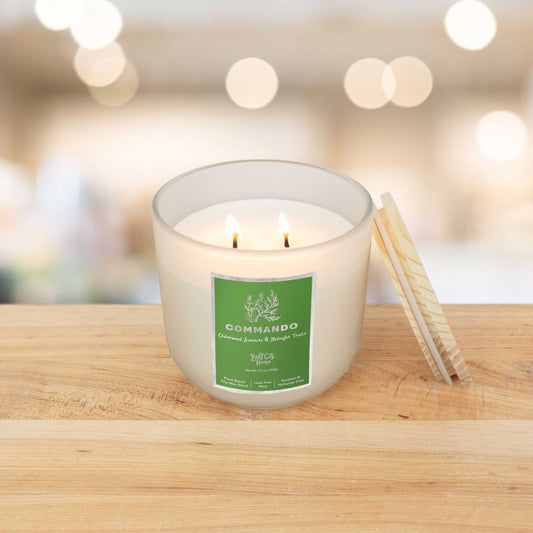 Commando 2-Wick Candle by Buff City Soap Supply, LLC