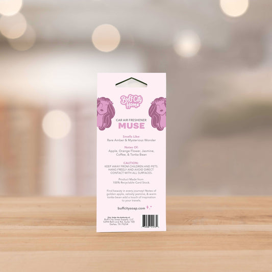 Muse Car Air Freshener by Buff City Soap Supply, LLC